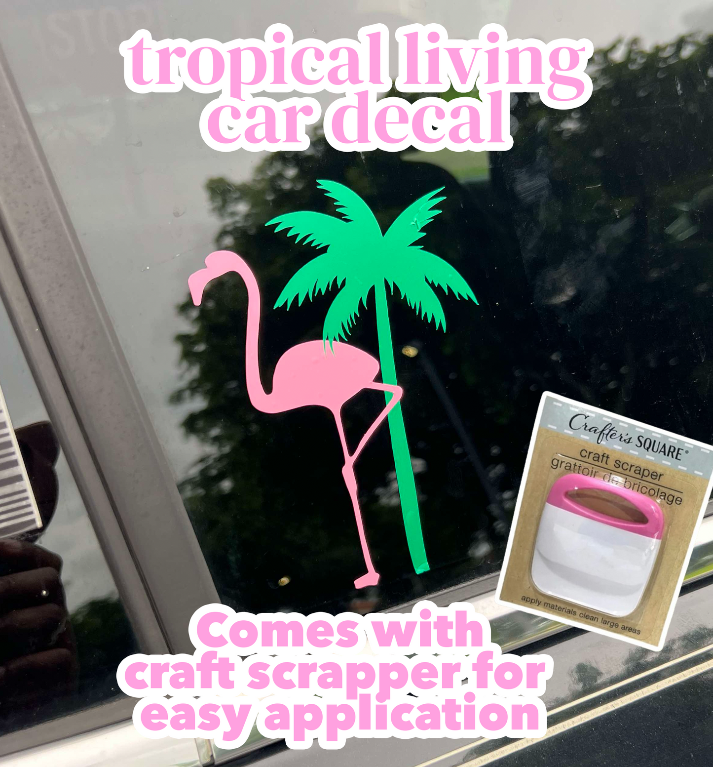 Tropical Living Car Decal