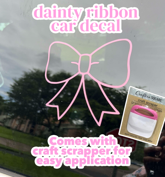 Dainty Bow Decal